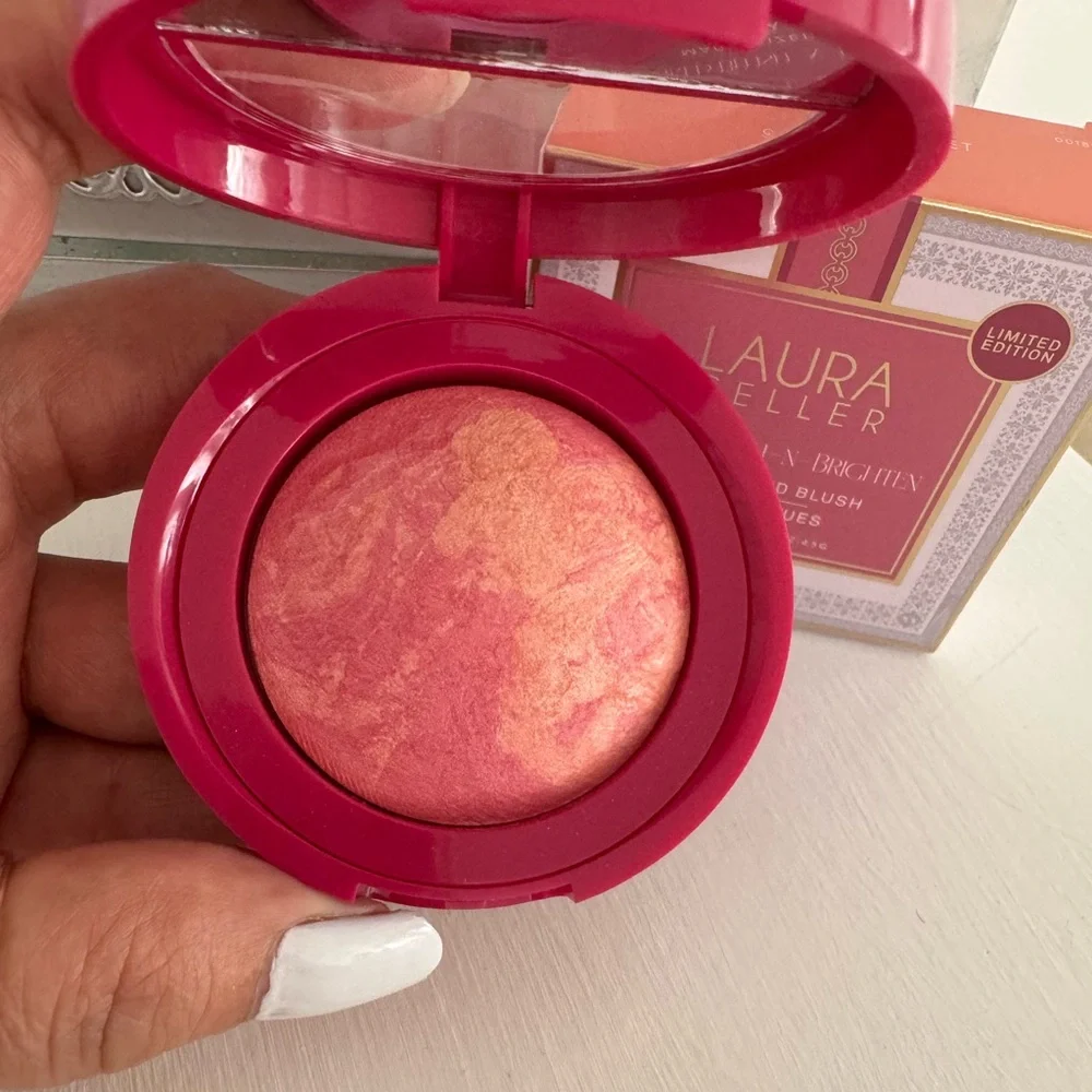 LAURA GELLER LIMITED EDITION MARBLEIZED BLUSH COLOR SKYLINE SUNSET